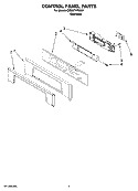 Part Location Diagram of W10153087 Whirlpool SUPPORT