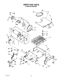 UPPER UNIT Diagram and Parts List for KSSS36DWX00  KitchenAid Refrigerator