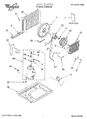 UNIT, LITERATURE Diagram and Parts List for ACM062XK0  Whirlpool Air Conditioner