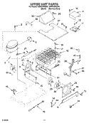 UPPER UNIT Diagram and Parts List for KSSC42FKB01  KitchenAid Refrigerator