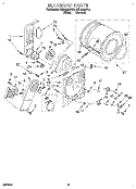 SECTION Diagram and Parts List for REL4634BL2  Roper Dryer