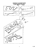 WIRING HARNESS Diagram and Parts List for KEBS246YBL0  KitchenAid Wall Oven