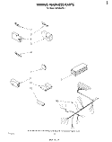 WIRING HARNESS Diagram and Parts List for DU5004XM1  Whirlpool Dishwasher