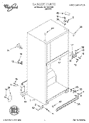 CABINET Diagram and Parts List for 7ET18ZKXDN01  Whirlpool Refrigerator