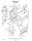 DOOR Diagram and Parts List for DU8350XT1  Whirlpool Dishwasher