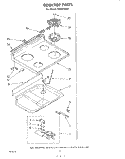 COOKTOP Diagram and Parts List for RJE3750W1  Whirlpool Range