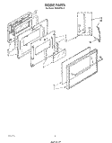 SECTION Diagram and Parts List for RB160PXL4  Whirlpool Wall Oven