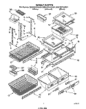 Part Location Diagram of LIT2169125 Whirlpool Service & Wiring Sheet