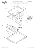 SECTION Diagram and Parts List for GJC3634GZ0  Whirlpool Cooktop