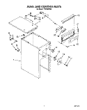 PANEL AND CONTROL Diagram and Parts List for TC8750XYP3  Whirlpool Trash Compactor