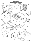 UNIT PARTS Diagram and Parts List for BRS62ARANA00  Whirlpool Refrigerator