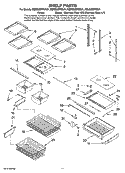SHELF PARTS Diagram and Parts List for KBLS22ETSS01  KitchenAid Refrigerator