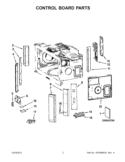 CONTROL BOARD PARTS Diagram and Parts List for KHHC2090SSS4  KitchenAid Microwave