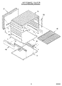 INTERNAL Diagram and Parts List for FGP300BW0  Roper Range