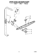UPPER WASH AND RINSE PARTS Diagram and Parts List for KUDK02CRWH3  KitchenAid Dishwasher