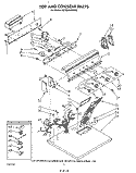 TOP AND CONSOLE , LITERATURE AND OPTIONAL Diagram and Parts List for KGYE860WTO0  KitchenAid Dryer