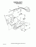 CONTROL PARTS Diagram and Parts List for 8ED2FHKXVA02  Whirlpool Refrigerator