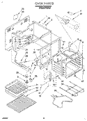 OVEN Diagram and Parts List for FEP330BQ1  Roper Range