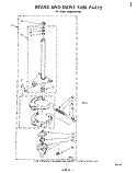 BRAKE AND DRIVE TUBE Diagram and Parts List for LA6000XPW1  Whirlpool Washer