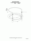 HEATER PARTS Diagram and Parts List for 7GU2300XTVQ1  Whirlpool Dishwasher
