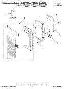 Part Location Diagram of WP8169733 Whirlpool Electronic Control Board