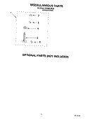 MISCELLANEOUS, OPTIONAL Diagram and Parts List for RAS8244KQ0  Roper Washer