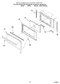 TOP VENTING Diagram and Parts List for GSC308PJS3  Whirlpool Microwave Oven Combo