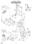 SECTION Diagram and Parts List for LDR3822DQ1  Whirlpool Dryer