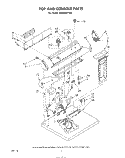 SECTION Diagram and Parts List for LE6805XPW0  Whirlpool Dryer