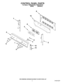 CONTROL PANEL PARTS Diagram and Parts List for YKERS206XS2  KitchenAid Range
