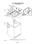 TOP AND CABINET , LITERATURE AND OPTIONAL Diagram and Parts List for LA6301XSW0  Whirlpool Washer