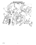 SECTION Diagram and Parts List for REL4432AL0  Roper Dryer