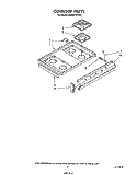COOK TOP Diagram and Parts List for SE950PERW0  Whirlpool Range
