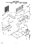 UNIT PARTS Diagram and Parts List for KTRC19KMSS00  KitchenAid Refrigerator