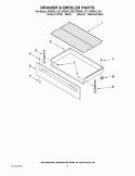 DRAWER & BROILER PARTS Diagram and Parts List for GFE461LVQ0  Whirlpool Range