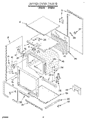 UPPER OVEN Diagram and Parts List for KEBS246YWH4  KitchenAid Wall Oven