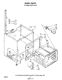 OVEN Diagram and Parts List for RM975PXLW2  Whirlpool Microwave Oven Combo