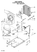 UNIT PARTS, OPTIONAL PARTS (NOT INCLUDED) Diagram and Parts List for GI15NFLTS1  Whirlpool Ice Maker