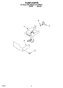 PUMP PARTS Diagram and Parts List for KUIS15PRHW4  KitchenAid Ice Maker