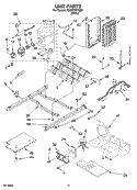 UNIT PARTS Diagram and Parts List for RS22CFXTQ00  Roper Refrigerator