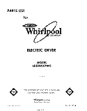 SECTION Diagram and Parts List for LE3005XPW0  Whirlpool Dryer