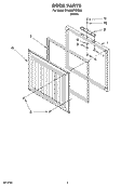 DOOR PARTS Diagram and Parts List for EHL090FXRQ00  Whirlpool Freezer
