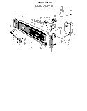 CONSOLE PANEL Diagram and Parts List for 8565L40  Roper Dishwasher