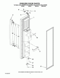 FREEZER DOOR PARTS Diagram and Parts List for ED5LVAXWS00  Whirlpool Refrigerator