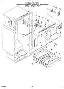 LINER Diagram and Parts List for ET22DMXDW00  Whirlpool Refrigerator