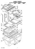 SHELF PARTS, OPTIONAL PARTS (NOT INCLUDED) Diagram and Parts List for ET1CHEXSQ01  Whirlpool Refrigerator