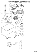 OPTIONAL  PARTS (NOT INCLUDED) Diagram and Parts List for ACQ152XR1  Whirlpool Air Conditioner