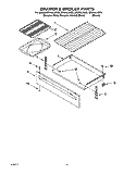 DRAWER & BROILER Diagram and Parts List for GR395LXGT2  Whirlpool Range