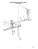 UPPER WASH AND RINSE Diagram and Parts List for KUDB220T2  KitchenAid Dishwasher