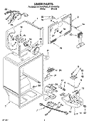 LINER PARTS Diagram and Parts List for ET1PHKXPT05  Whirlpool Refrigerator